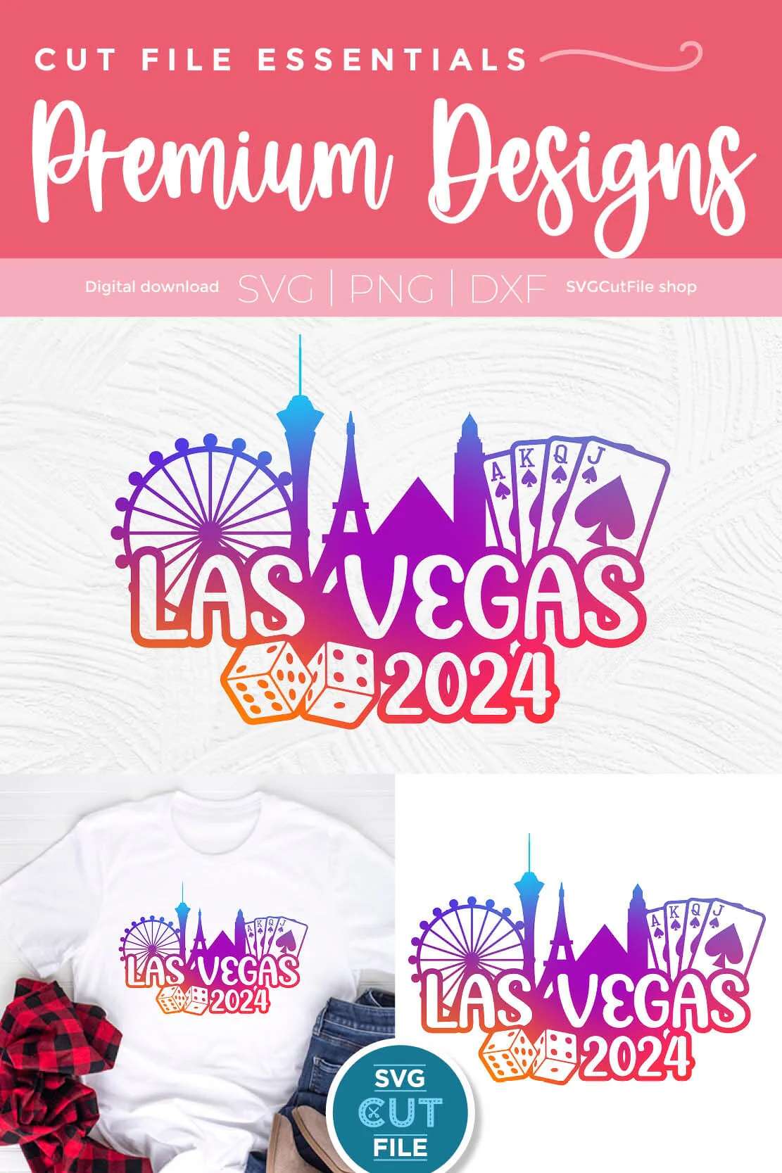 Las Vegas svg with 2024 for a Birthday Weekend, Crew, Family Trip, Vacation - Image 3