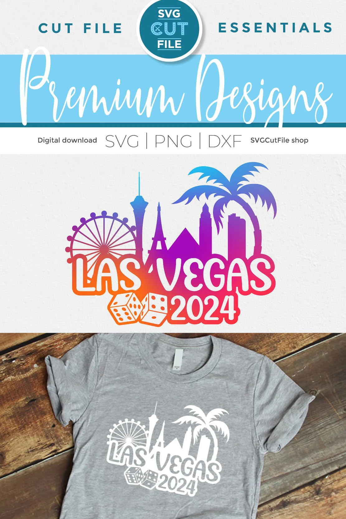 Las Vegas svg with 2024 for a Girls Trip Birthday Weekend, Crew, Family Trip, Vacation - Image 4