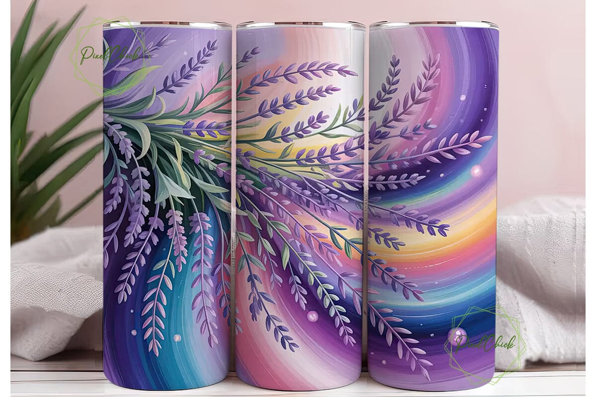 Lavender Galaxy 20oz Tumbler Wrap - Image 3