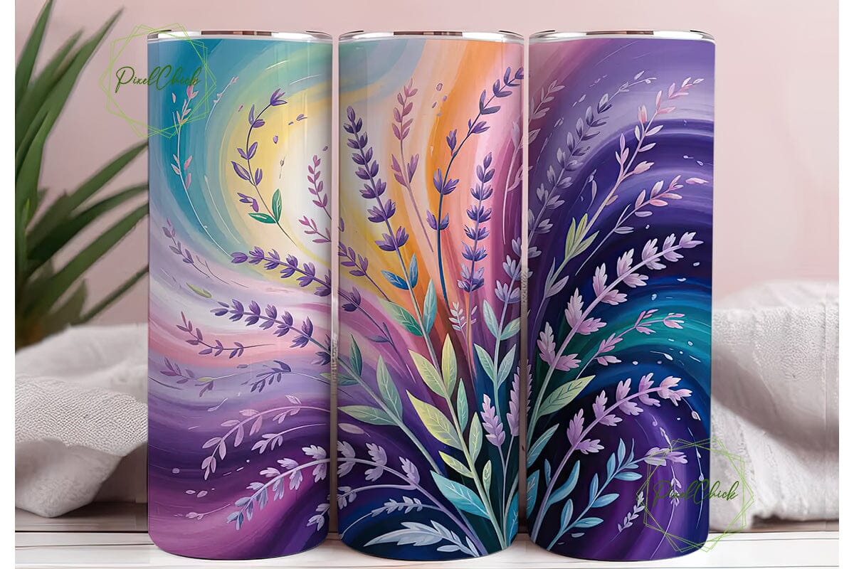 Lavender Galaxy 20oz Tumbler Wrap - Image 3