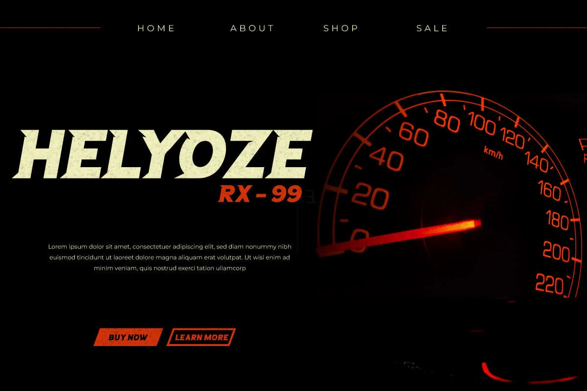 Lenozkonser - Display Racing Font - Image 6