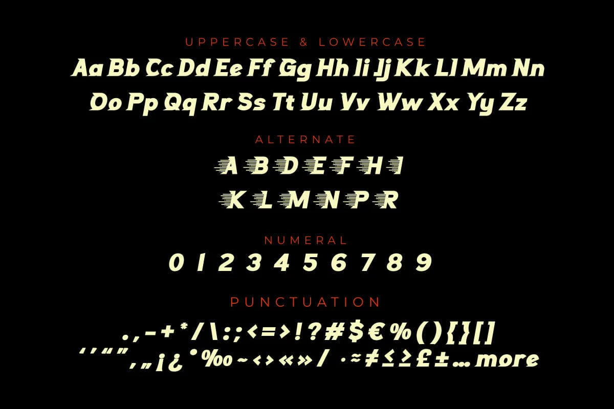 Lenozkonser - Display Racing Font - Image 8