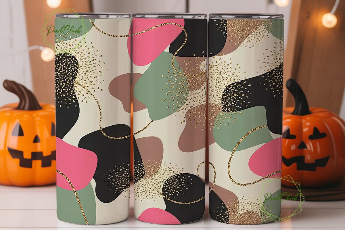 Leopard Glitter Print 20oz Tumbler Wrap - Image 2