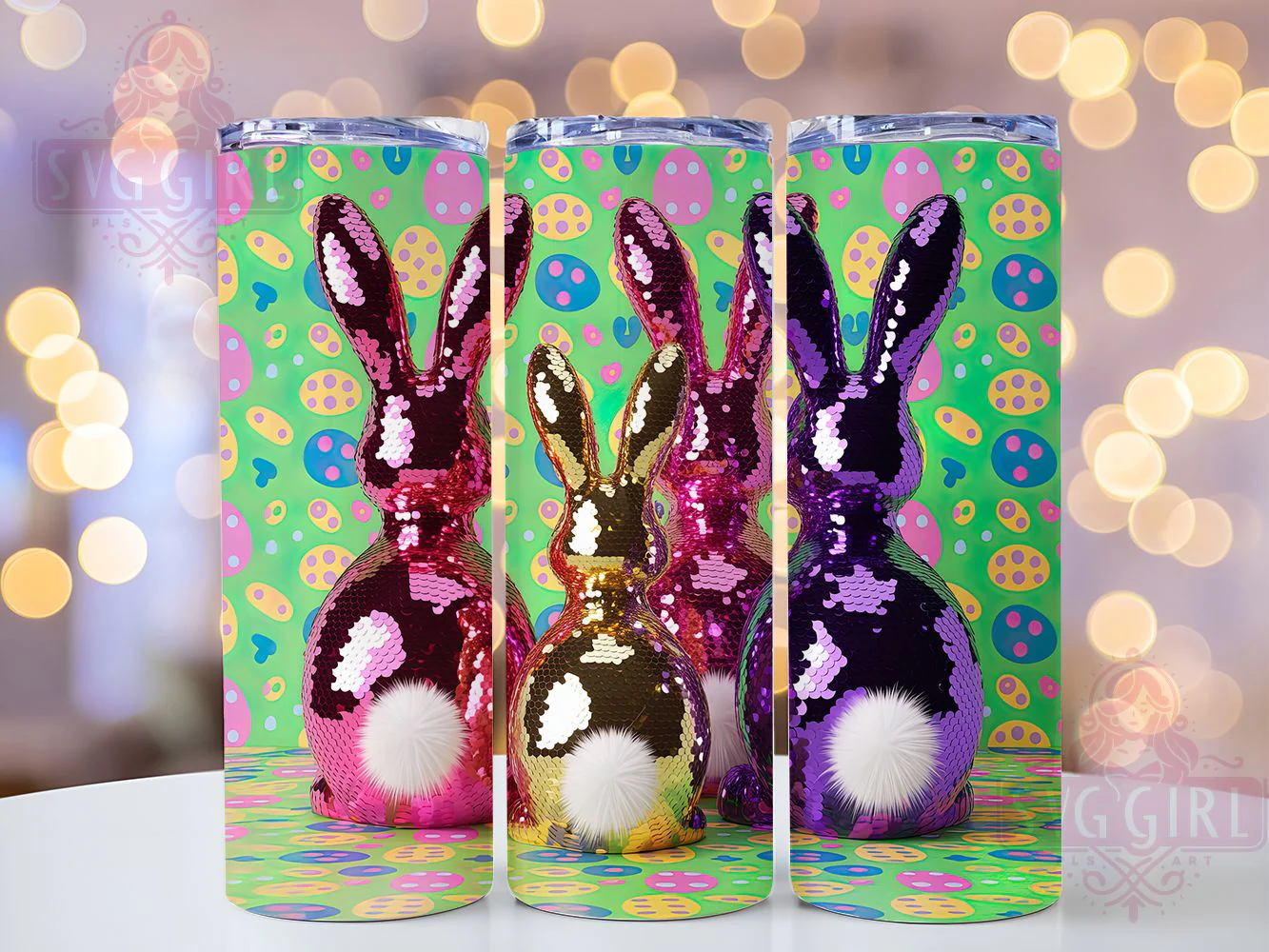 Leopard Print Easter Bunny Tumbler, Cute Leopard Tumbler, Bunny Leopard Print Wrap, Stylish 20oz Wrap, Sublimation Design, Trendy Gift Idea, Inspirational Easter Tumbler