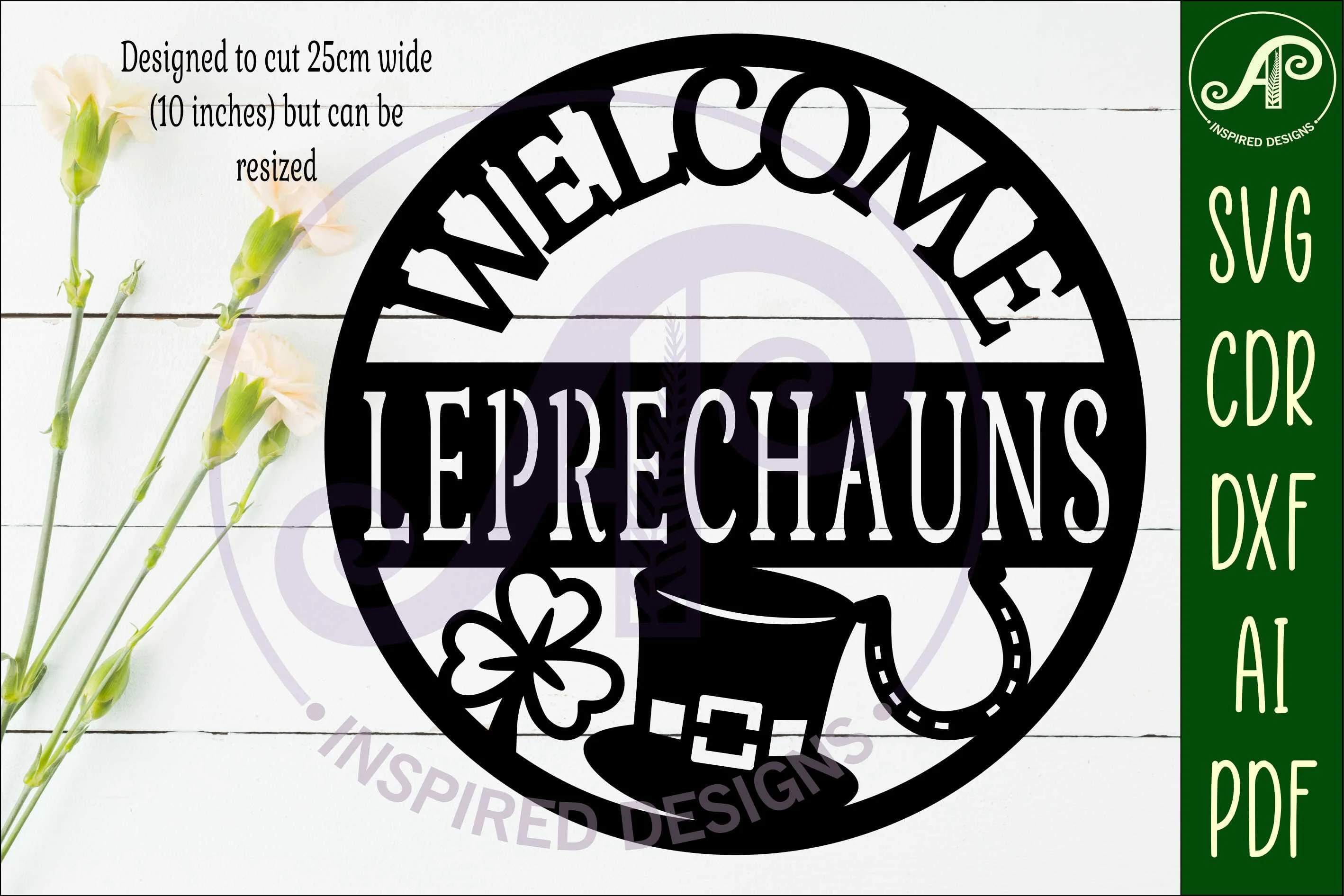 Leprechauns Welcome St. Patrick's Day wall sign - Image 2