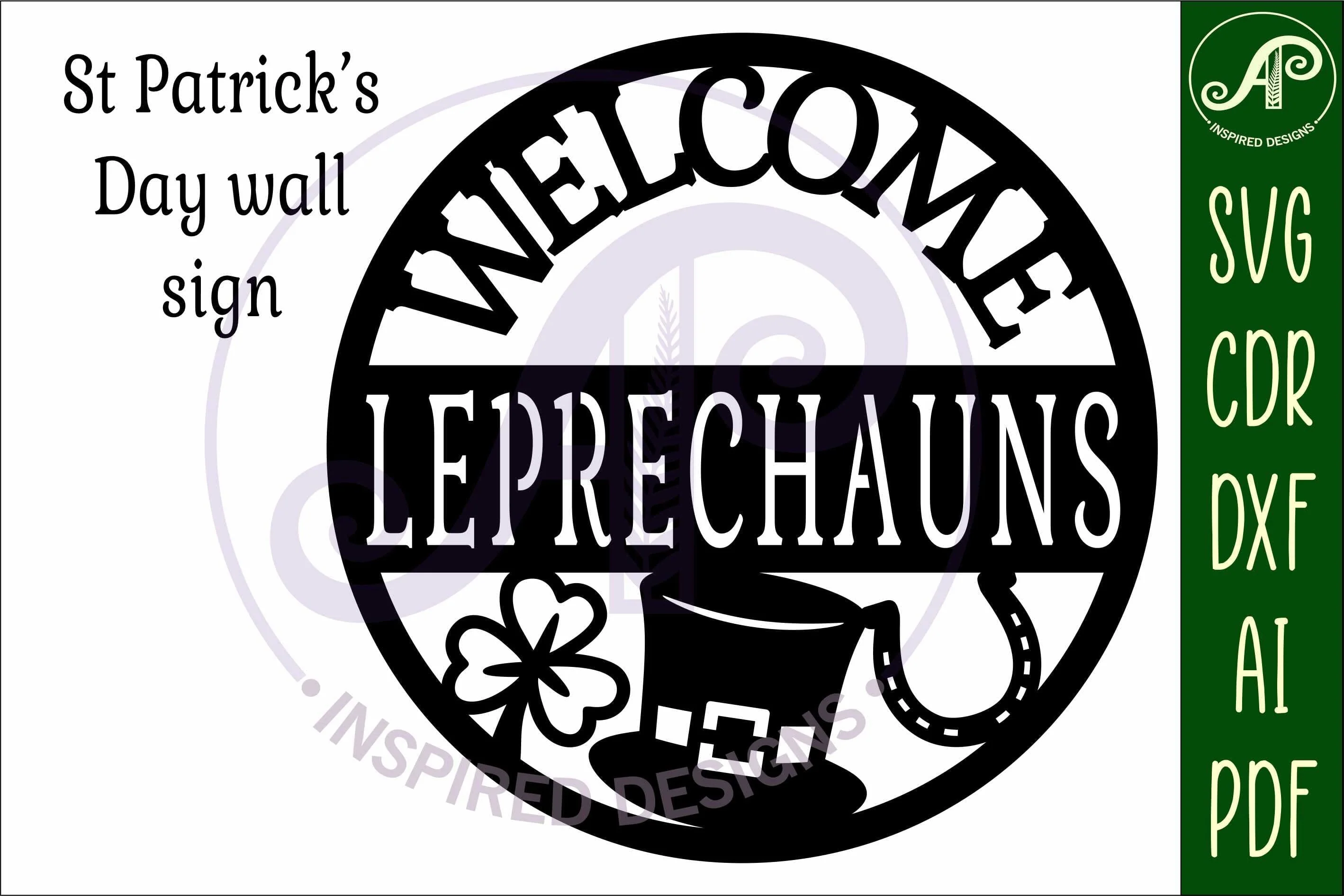 Leprechauns Welcome St. Patrick's Day wall sign - Image 4