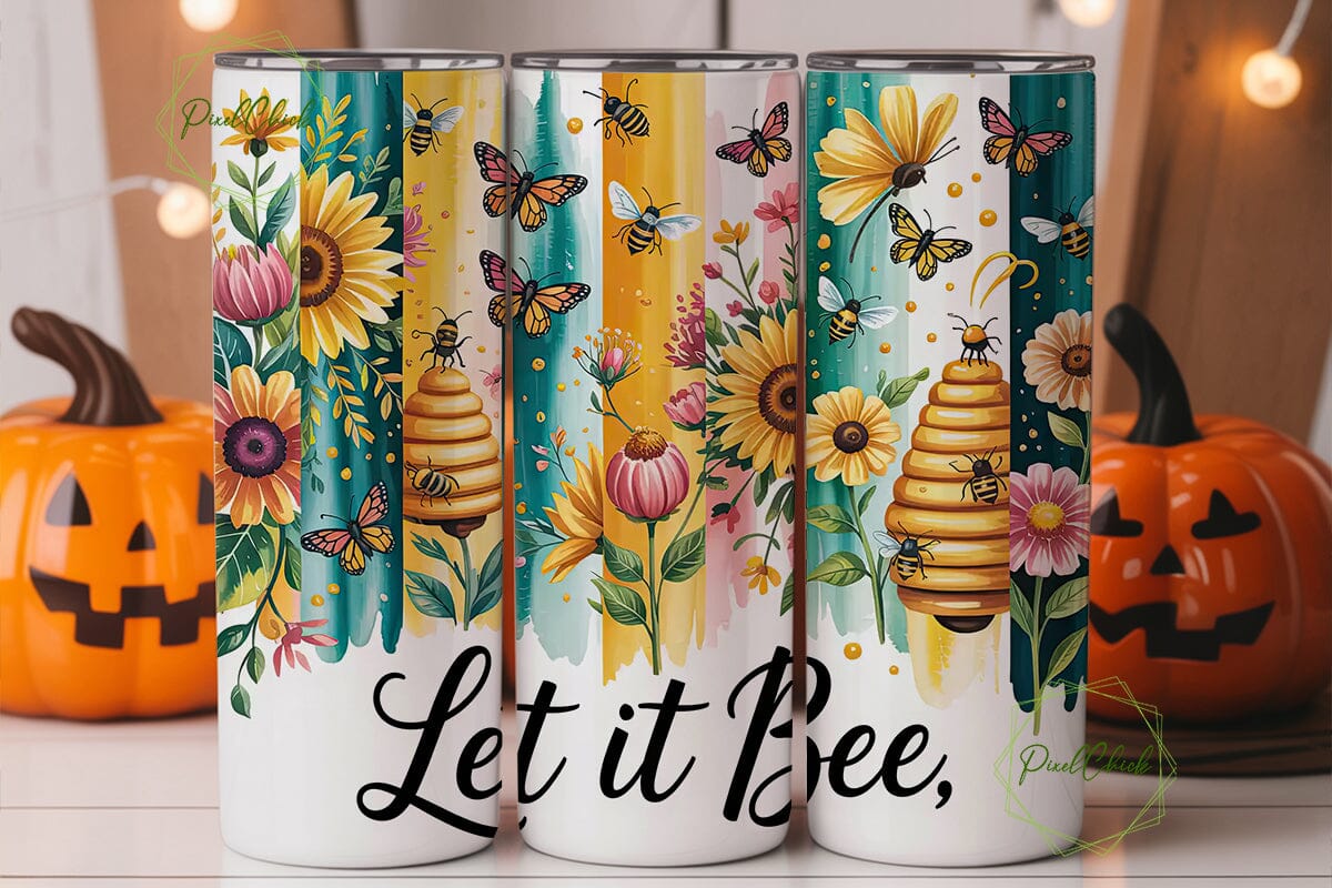 Let It Bee 20oz Tumbler Wrap - Image 3