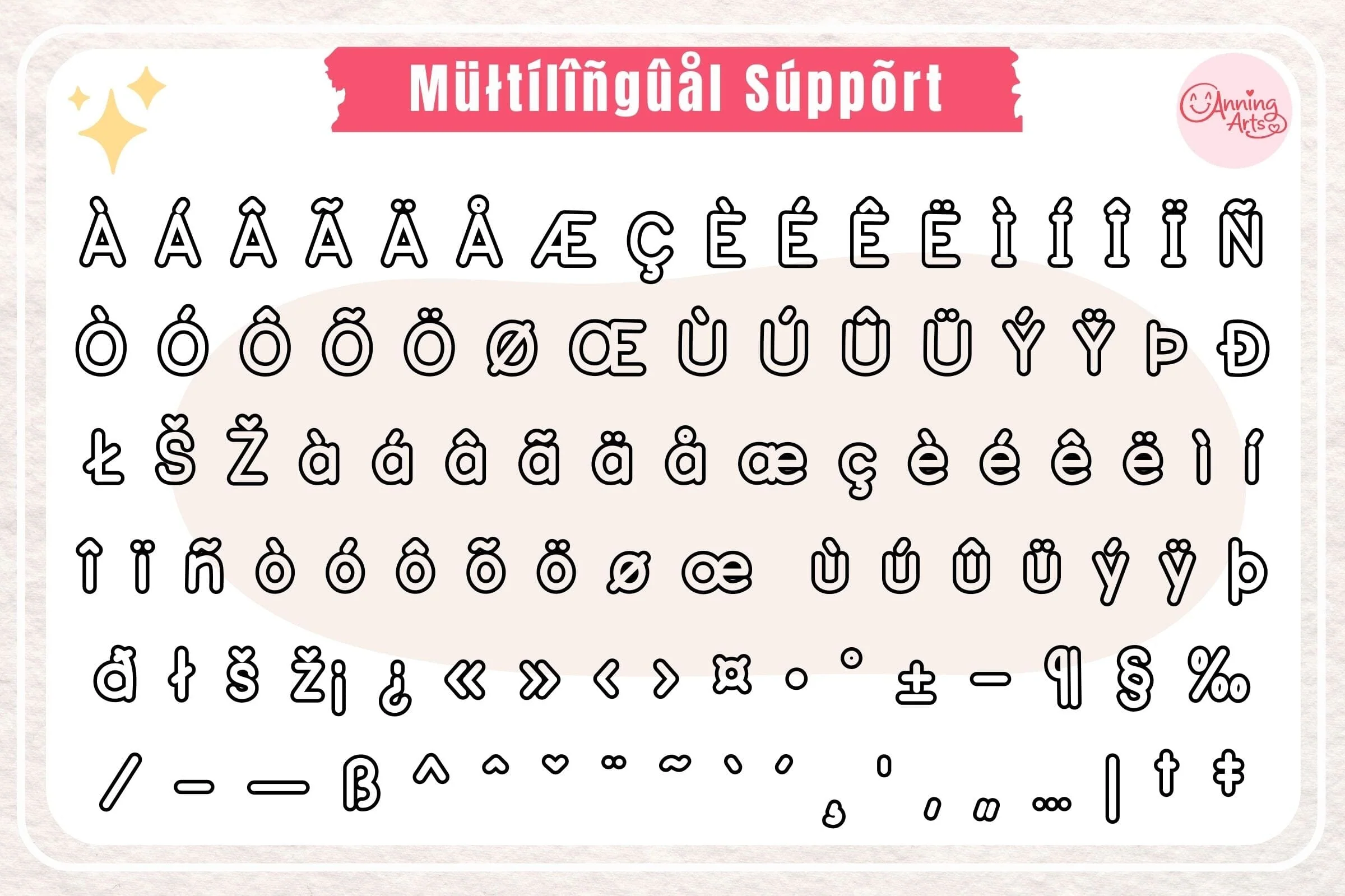Little Learning Font – Cute School Cricut Font | Outline & Regular - Image 8