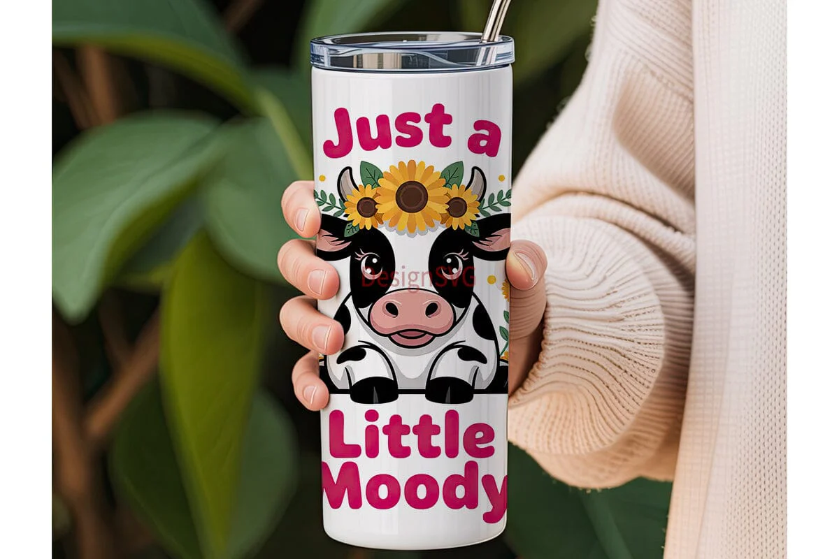 Little Moody Cow 20oz Tumbler Wrap - Image 3
