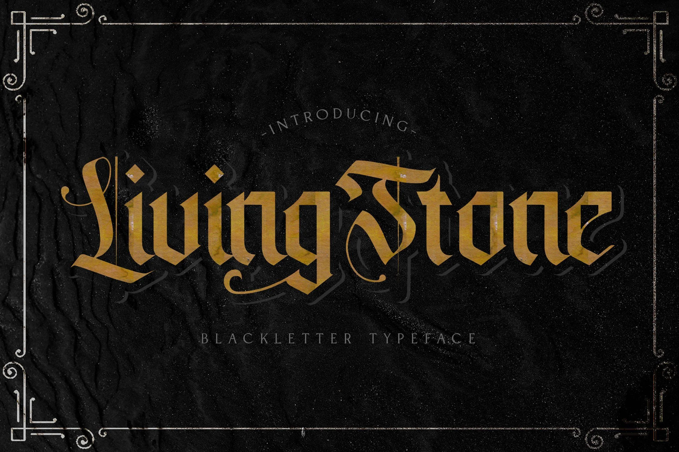 Livingstone - Blackletter Decorative Font
