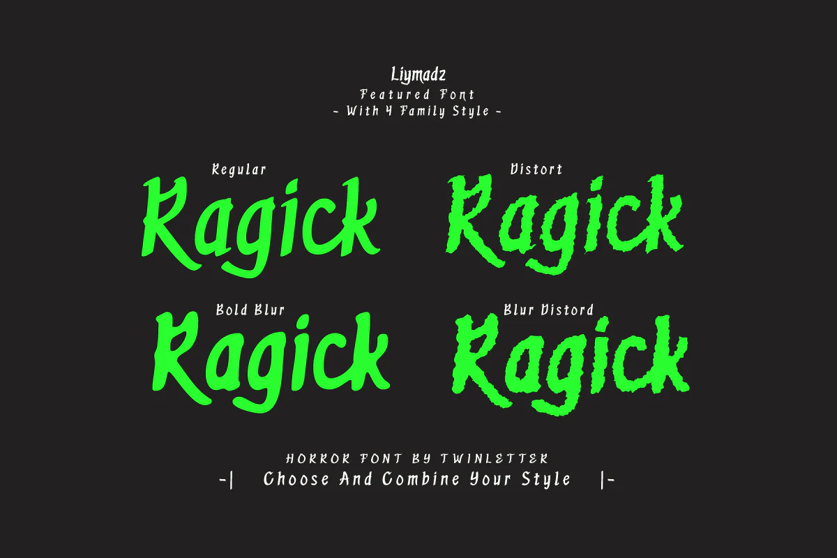 Liymadz - Horror Display Font - Image 8