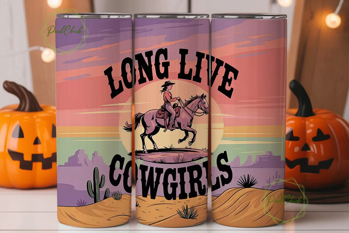 Long Live Cowgirls 20oz Tumbler - Image 2