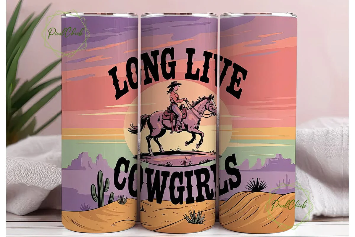 Long Live Cowgirls 20oz Tumbler - Image 3
