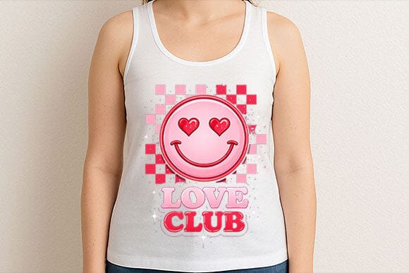 Love Club Smiley Valentine PNG - Image 3