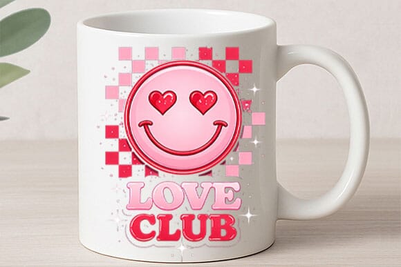 Love Club Smiley Valentine PNG - Image 4