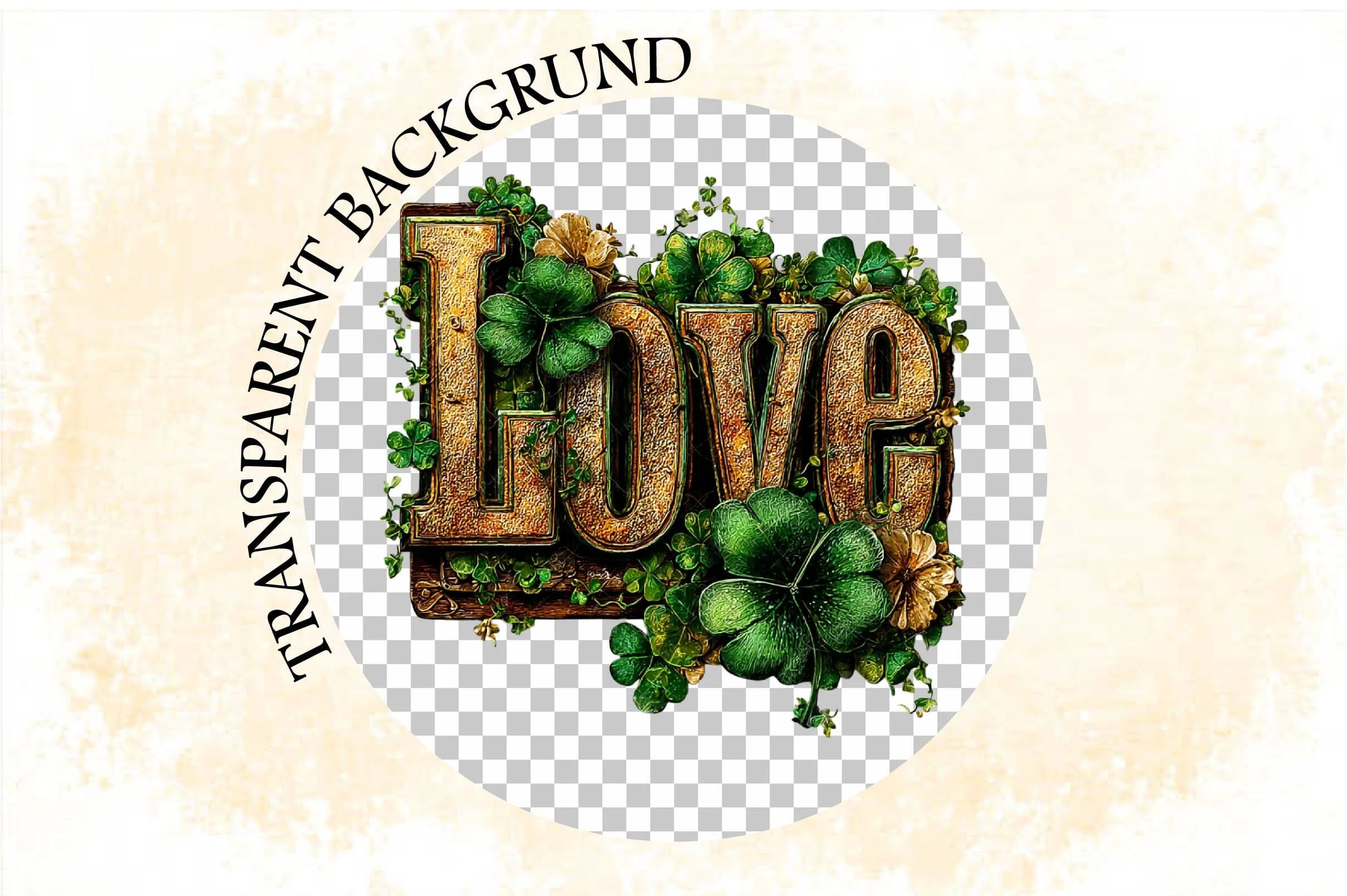 Love Cute Green St Patrick's Day Png - Image 4