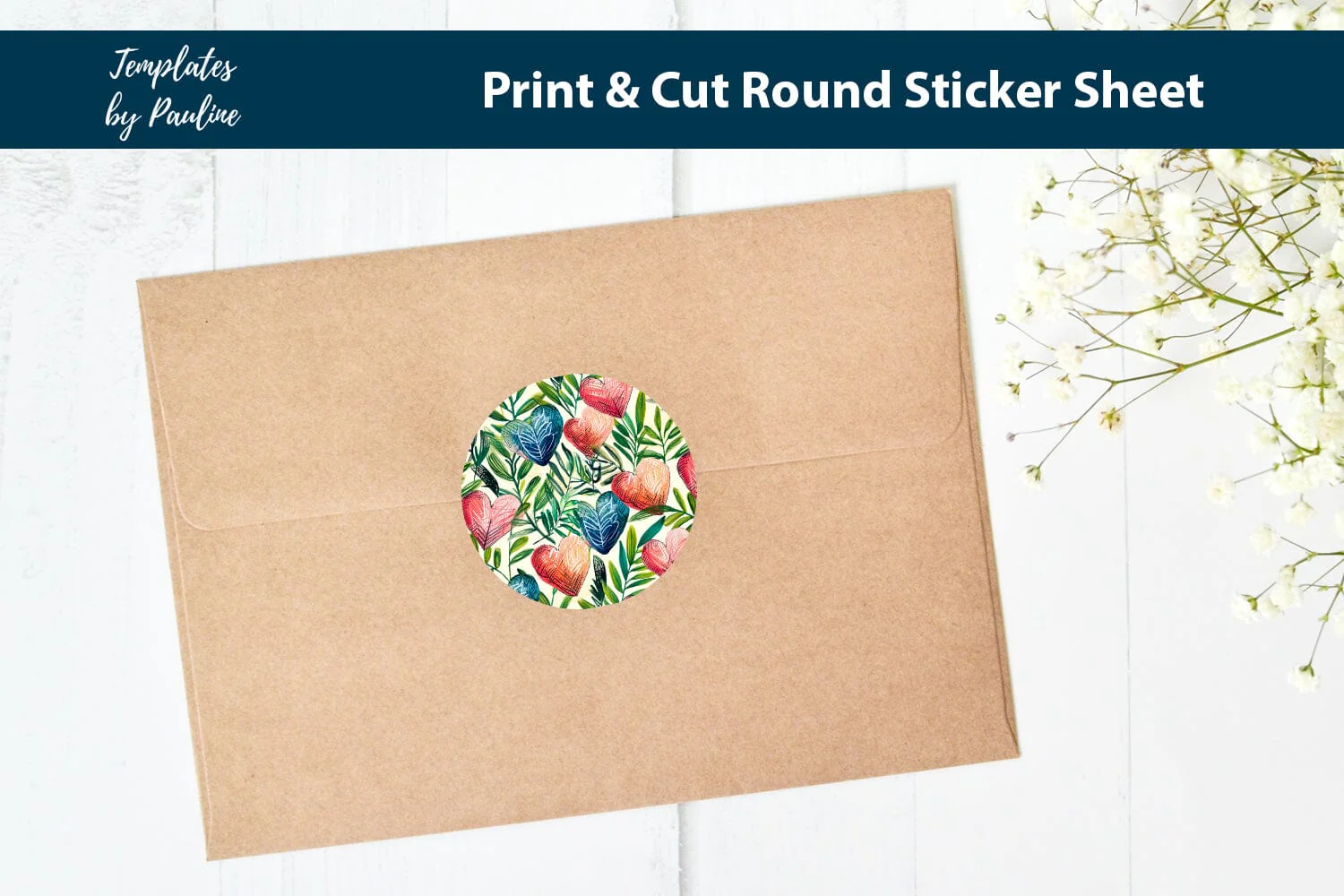 Love Letter Heart Round Sticker Sheet - Image 2