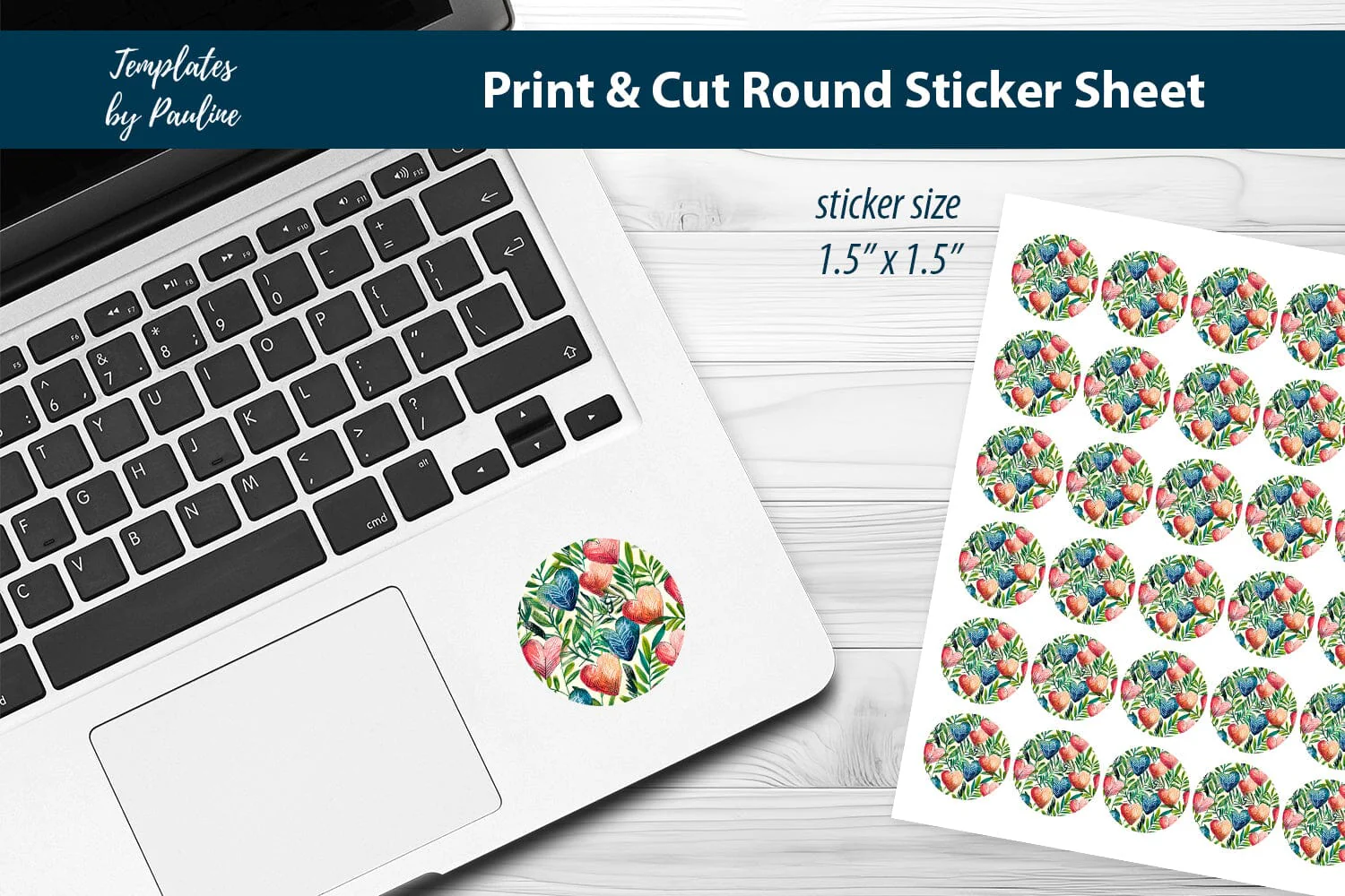 Love Letter Heart Round Sticker Sheet - Image 3