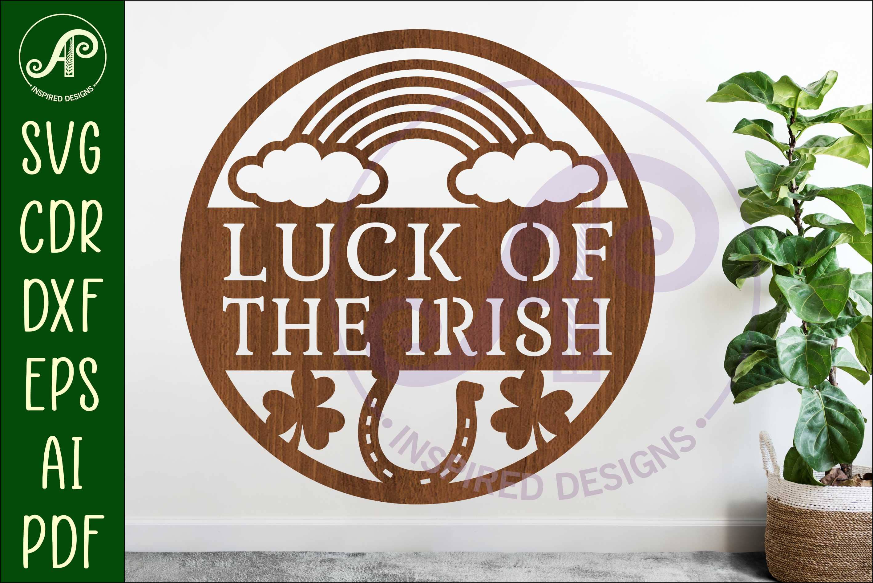 Luck of the Irish St. Patrick's Day wall sign