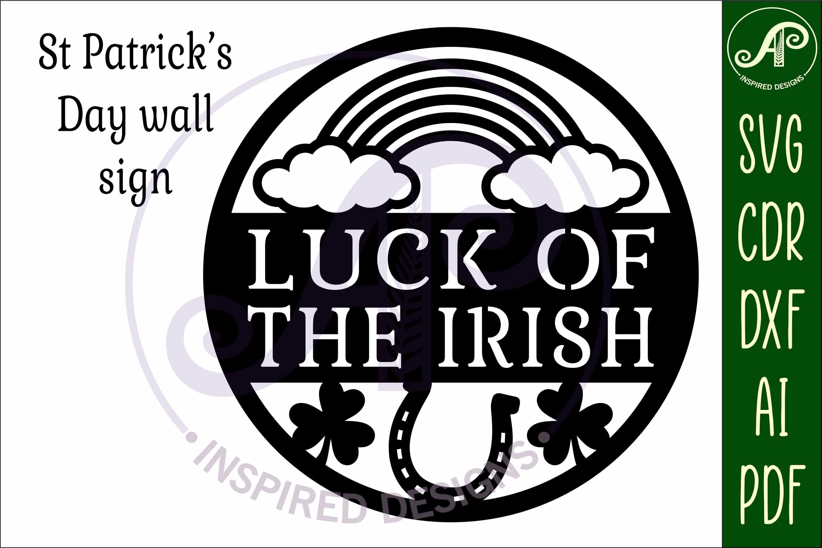Luck of the Irish St. Patrick's Day wall sign - Image 4