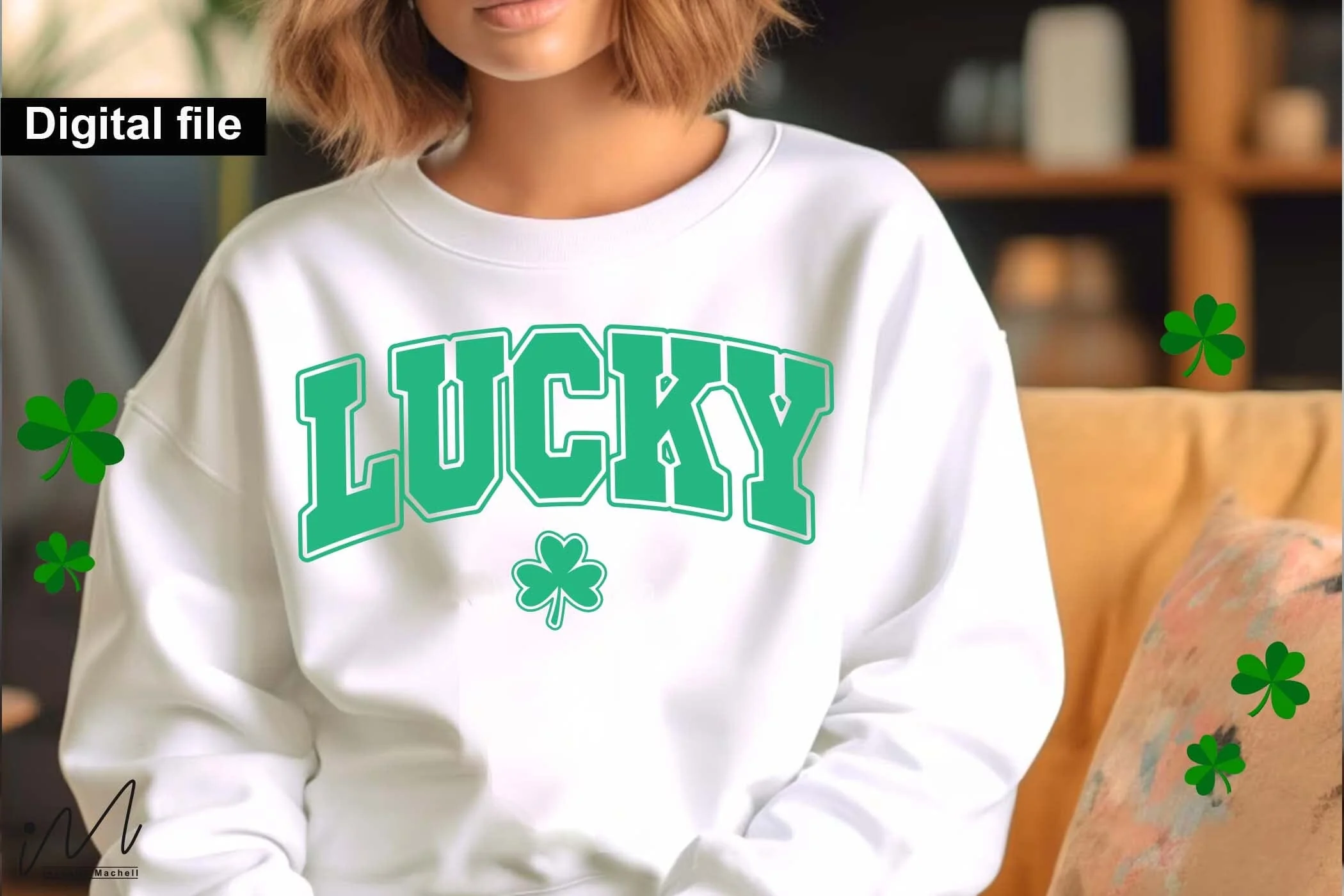 Lucky clover t shirt, Lucky t shirt, Lucky Clover, St Patrick’s Day - Image 3