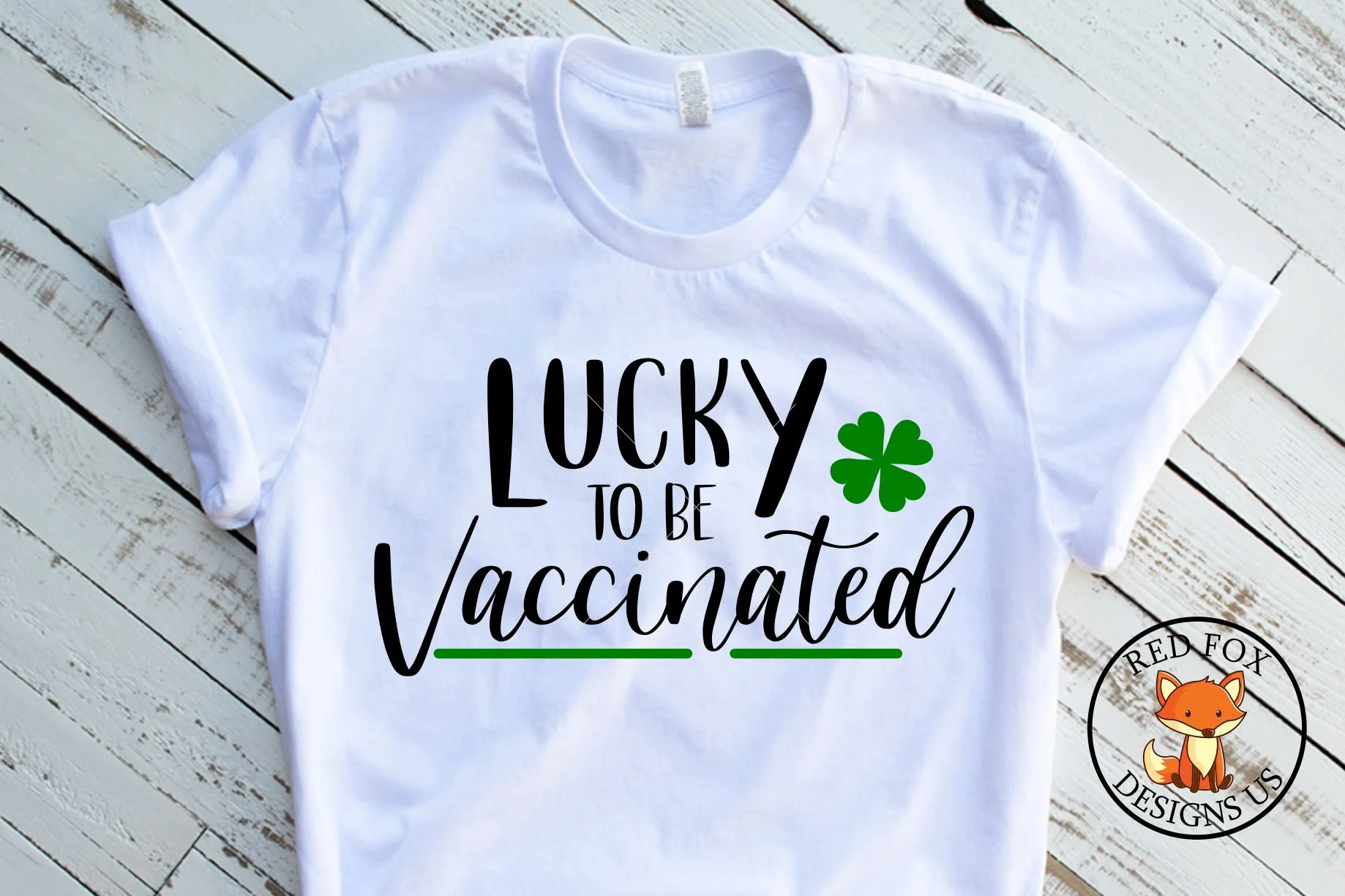 Lucky to be Vaccinated 2021 SVG | St Patrick's Day SVG File