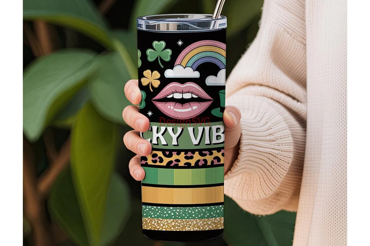 Lucky Vibes 20oz Tumbler Wrap - Image 3