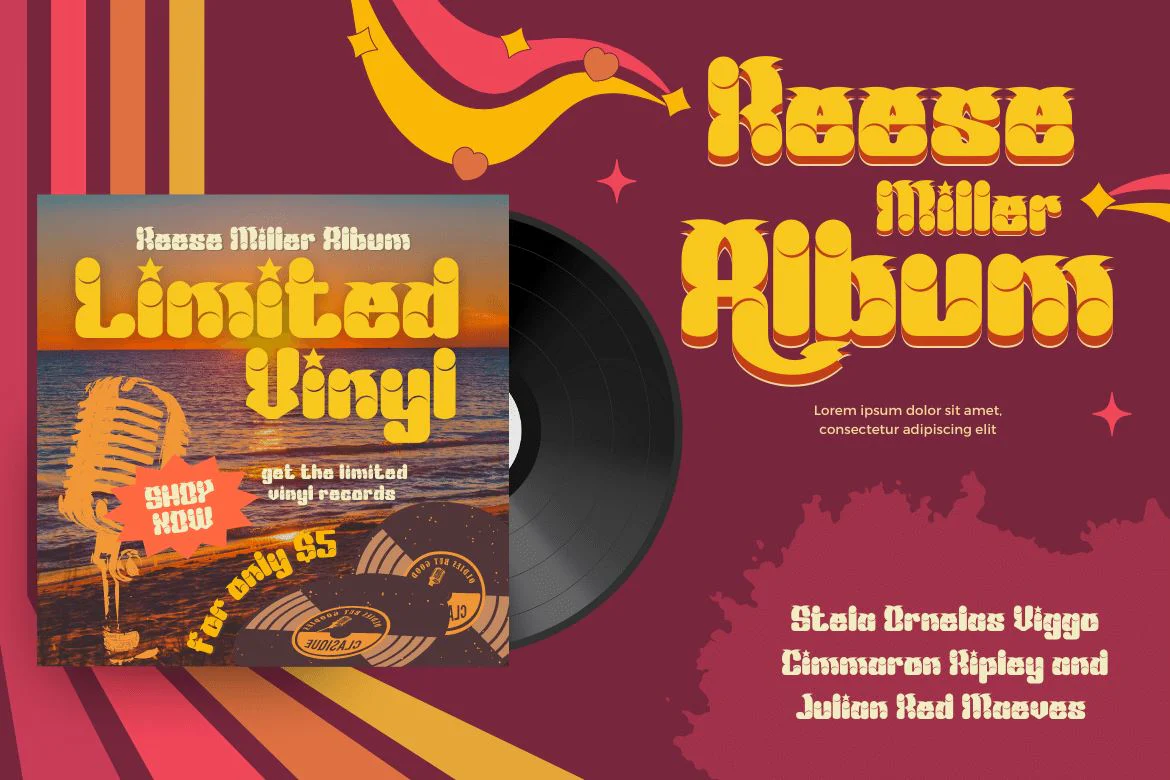 Mabed | Groovy Retro Font - Image 5