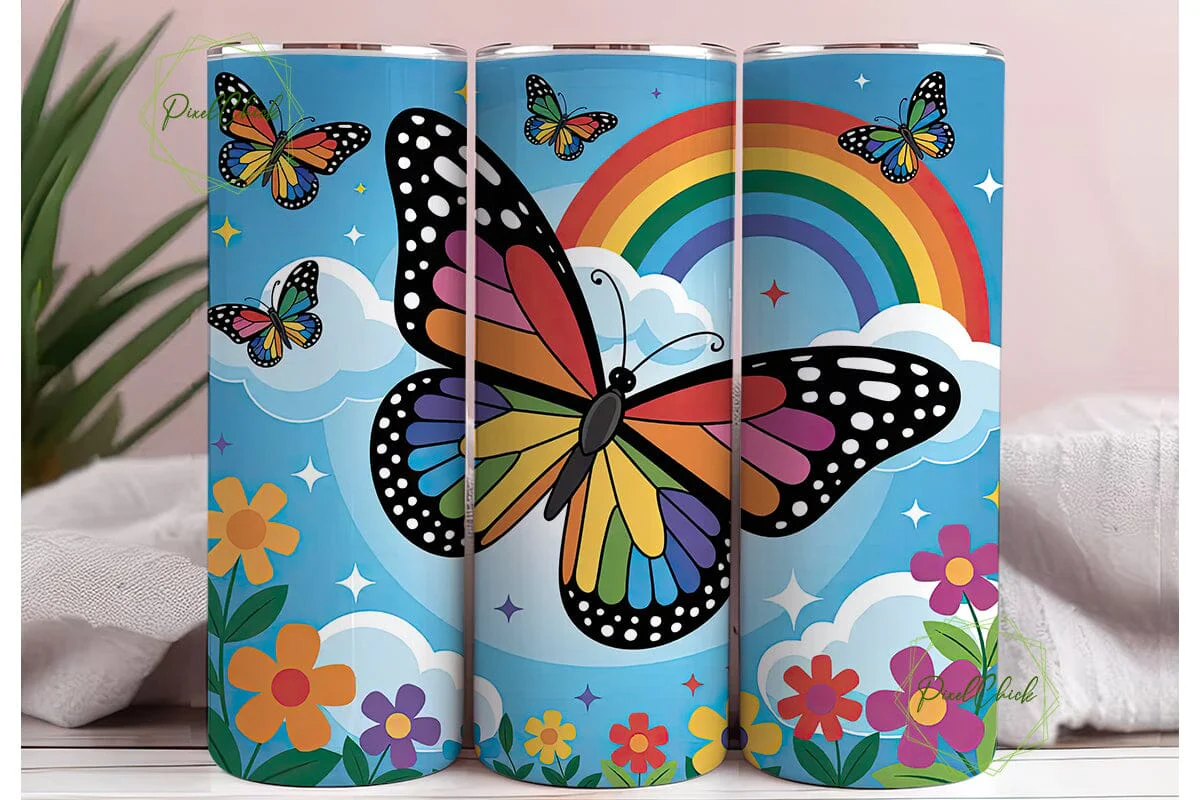 Magical Butterfly 20oz Tumbler Wrap - Image 3