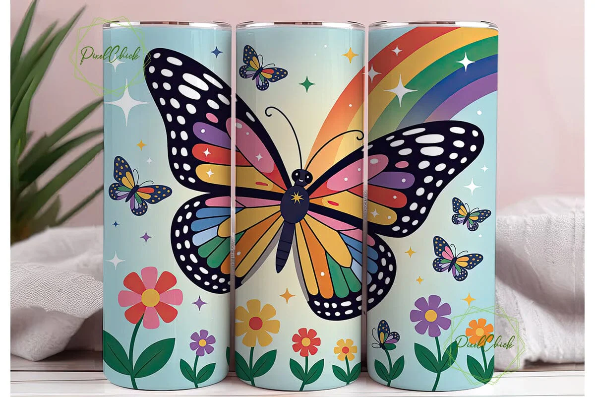Magical Butterfly 20oz Tumbler Wrap - Image 3