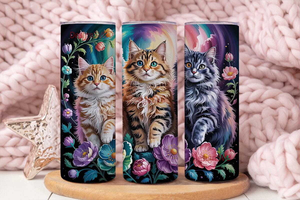 Magical Cats 20oz Tumbler Wrap