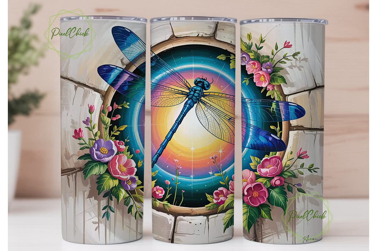 Magical Dragonfly 20oz Tumbler Wrap