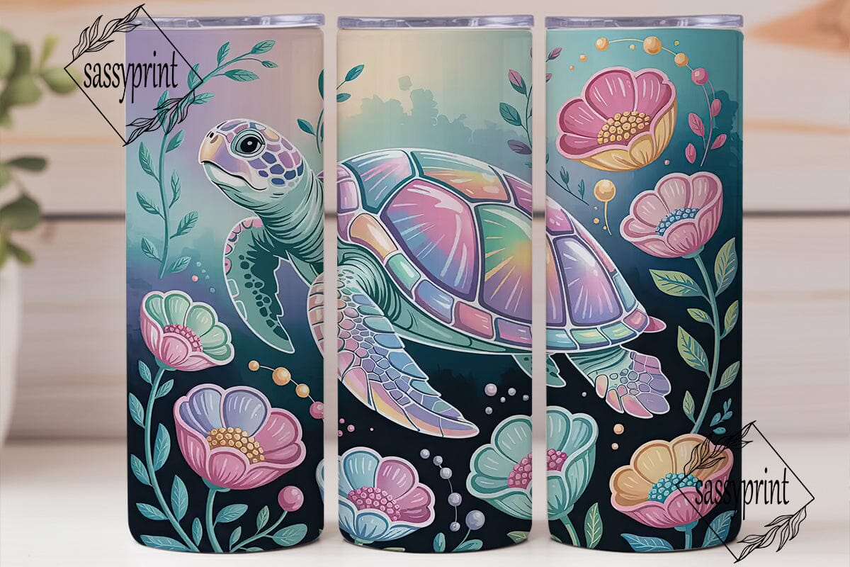 Magical Holographic Turtle 20oz Tumbler - Image 2