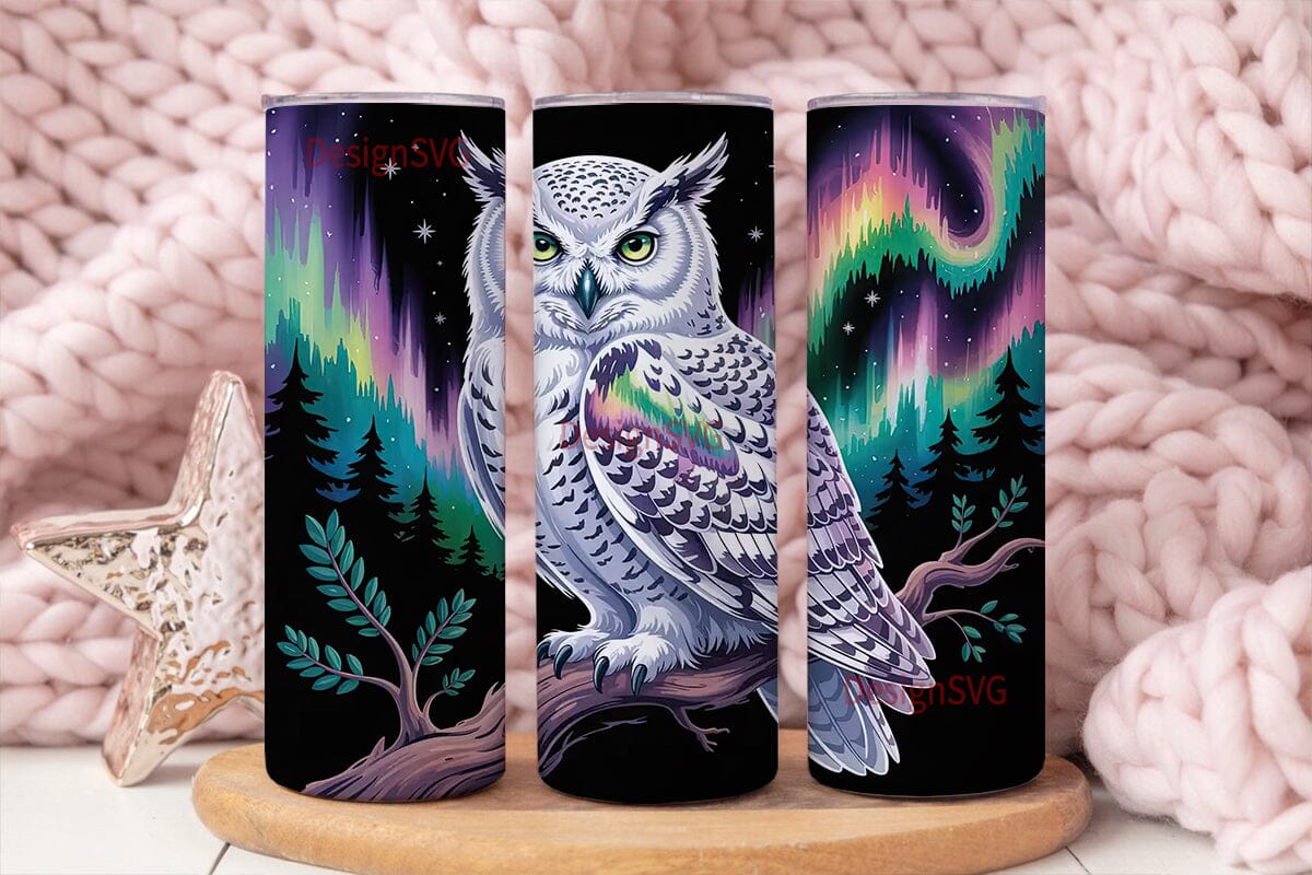 Magical Owl Aurora 20oz Tumbler Wrap