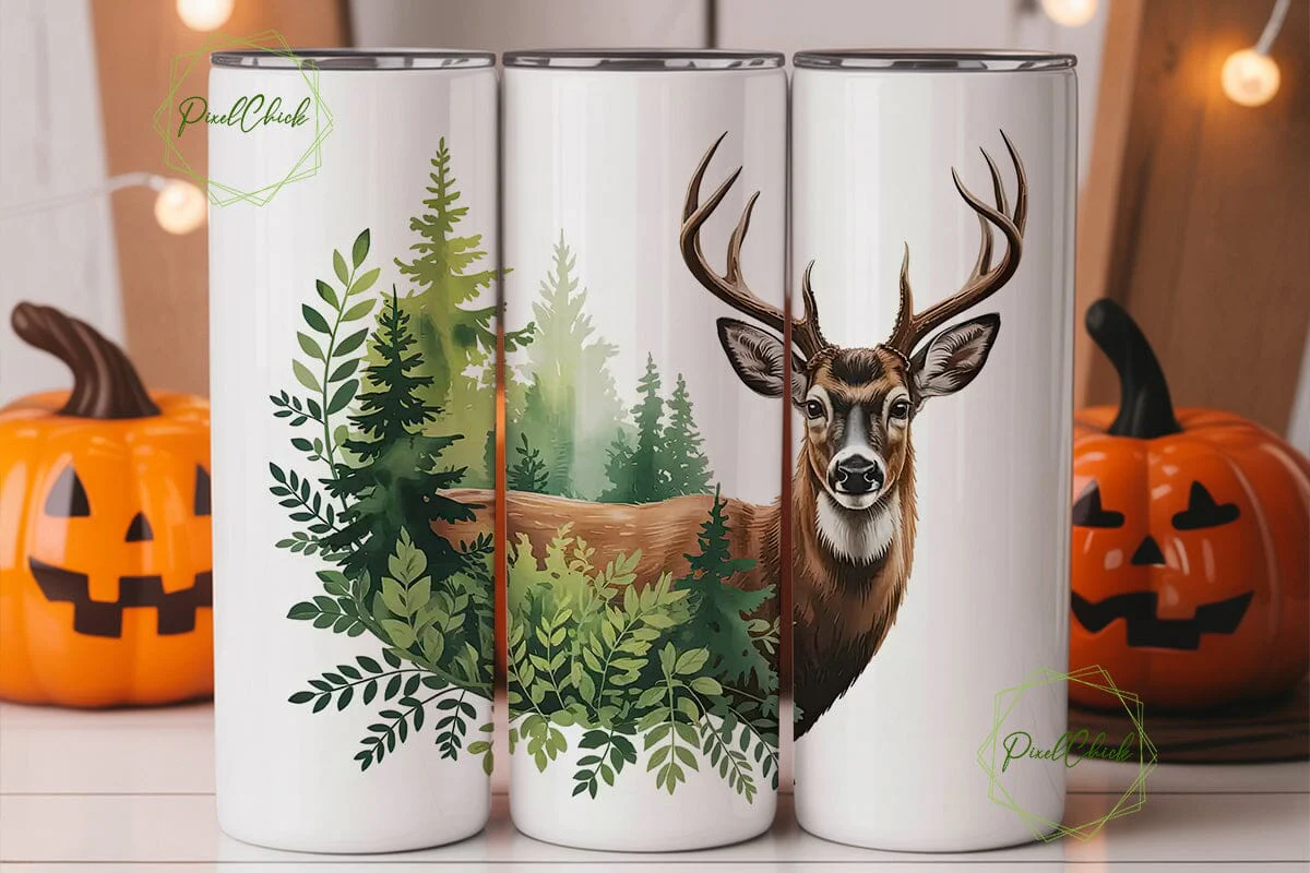 Majestic Buck 20oz Tumbler Wrap - Image 2