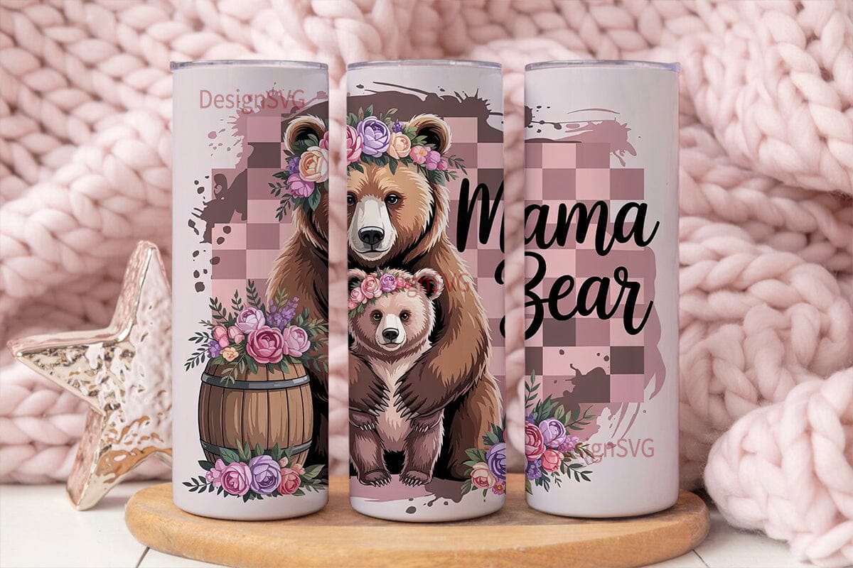 Mama Bear 20oz Tumbler Wrap
