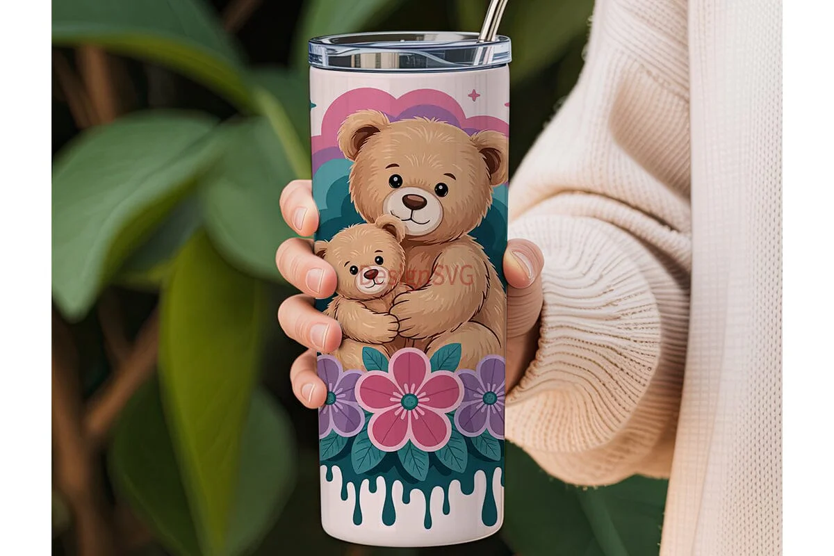 Mama Bear & Baby Tumbler Wrap - Image 3