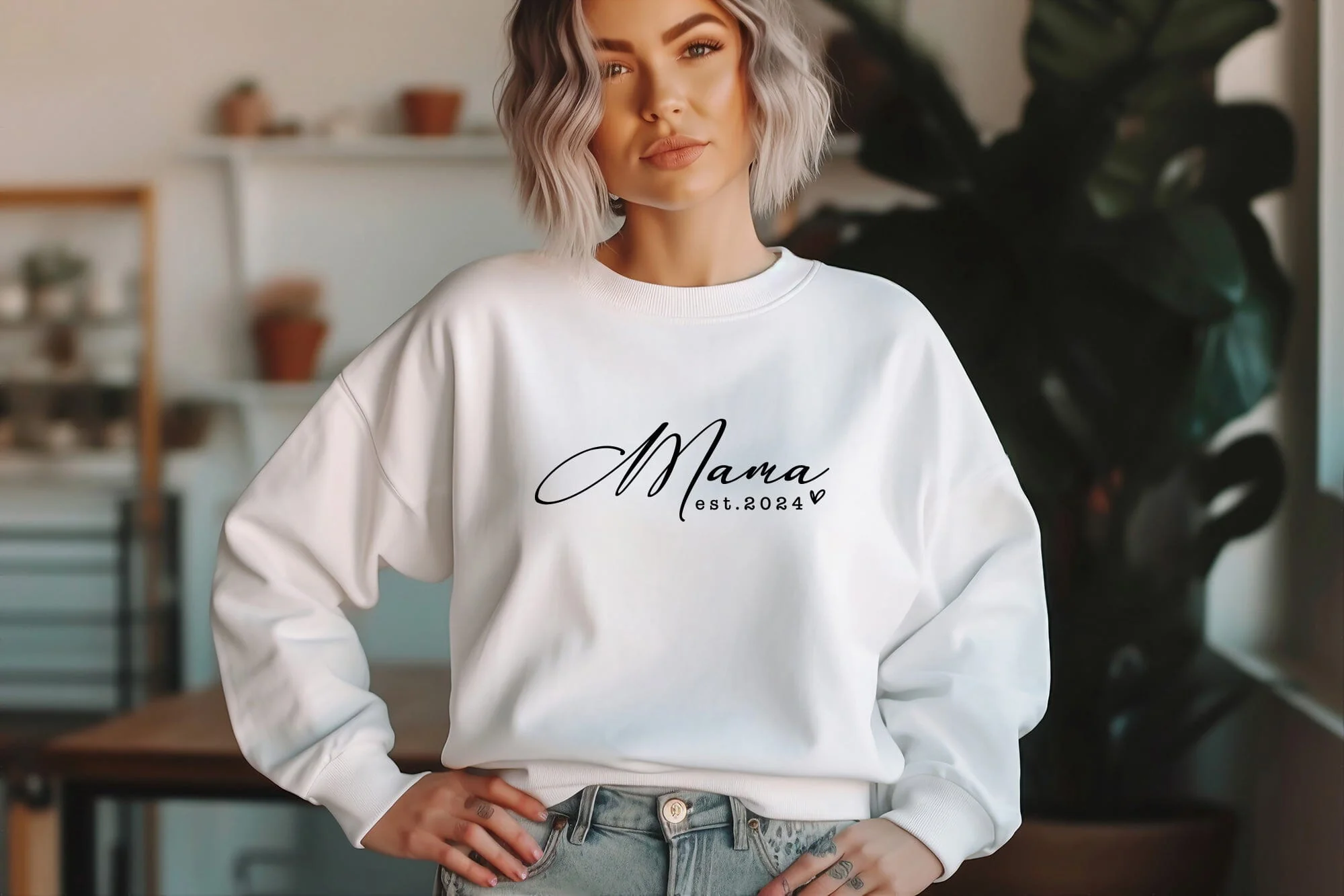 Mama Est. 2024 SVG EPS PNG, Mom Shirt Svg, Mom Svg, New Mom Svg, Mommy Svg, Super Mom Svg, Mothers day Svg, Momlife Svg, Mama Svg Design - Image 3