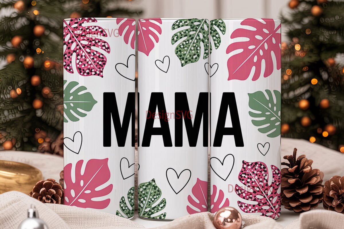 Mama Glitter Tumbler Design - Image 2