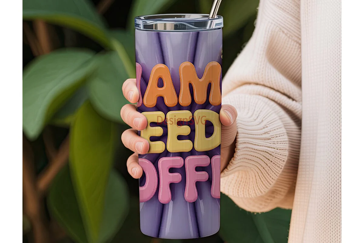 Mama Needs Coffee 20oz Tumbler Wrap - Image 3
