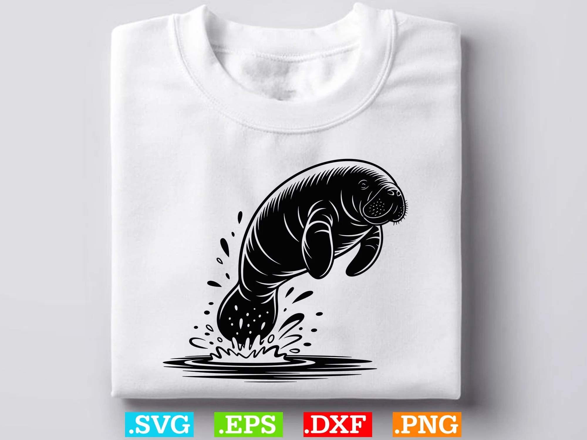 Manatee SVG Bundle, Ocean Animal Svg, Manatee Silhouette, Ocean Life Cricut - Image 11