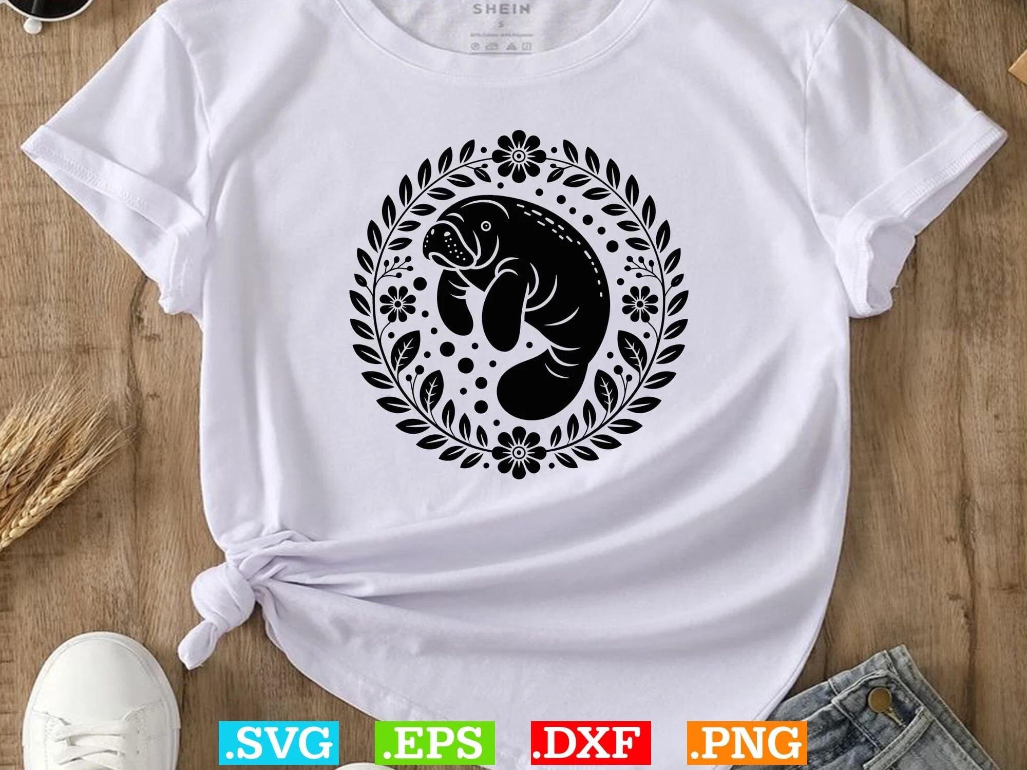 Manatee SVG Bundle, Ocean Animal Svg, Manatee Silhouette, Ocean Life Cricut - Image 5