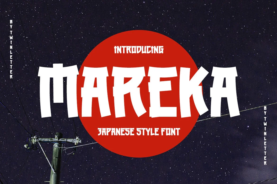 MAREKA - Japanese style font