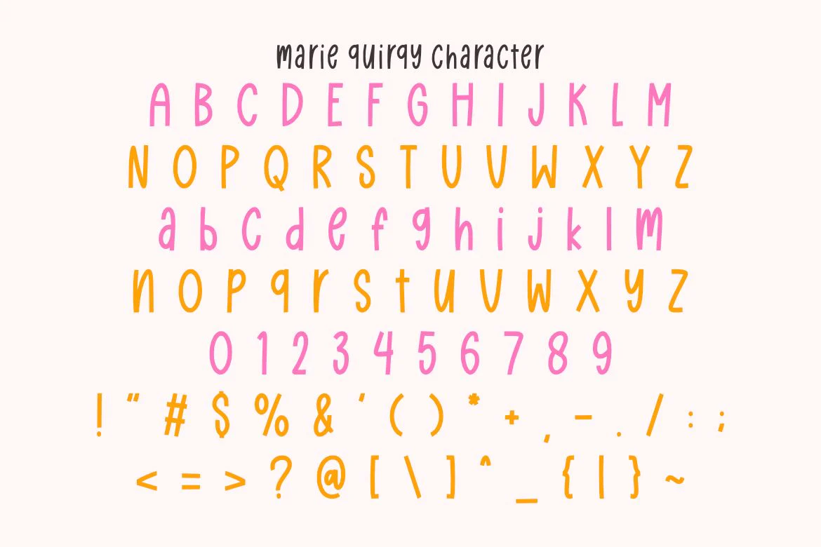 Marie Quirky - Playful Handwriting Font - Image 6