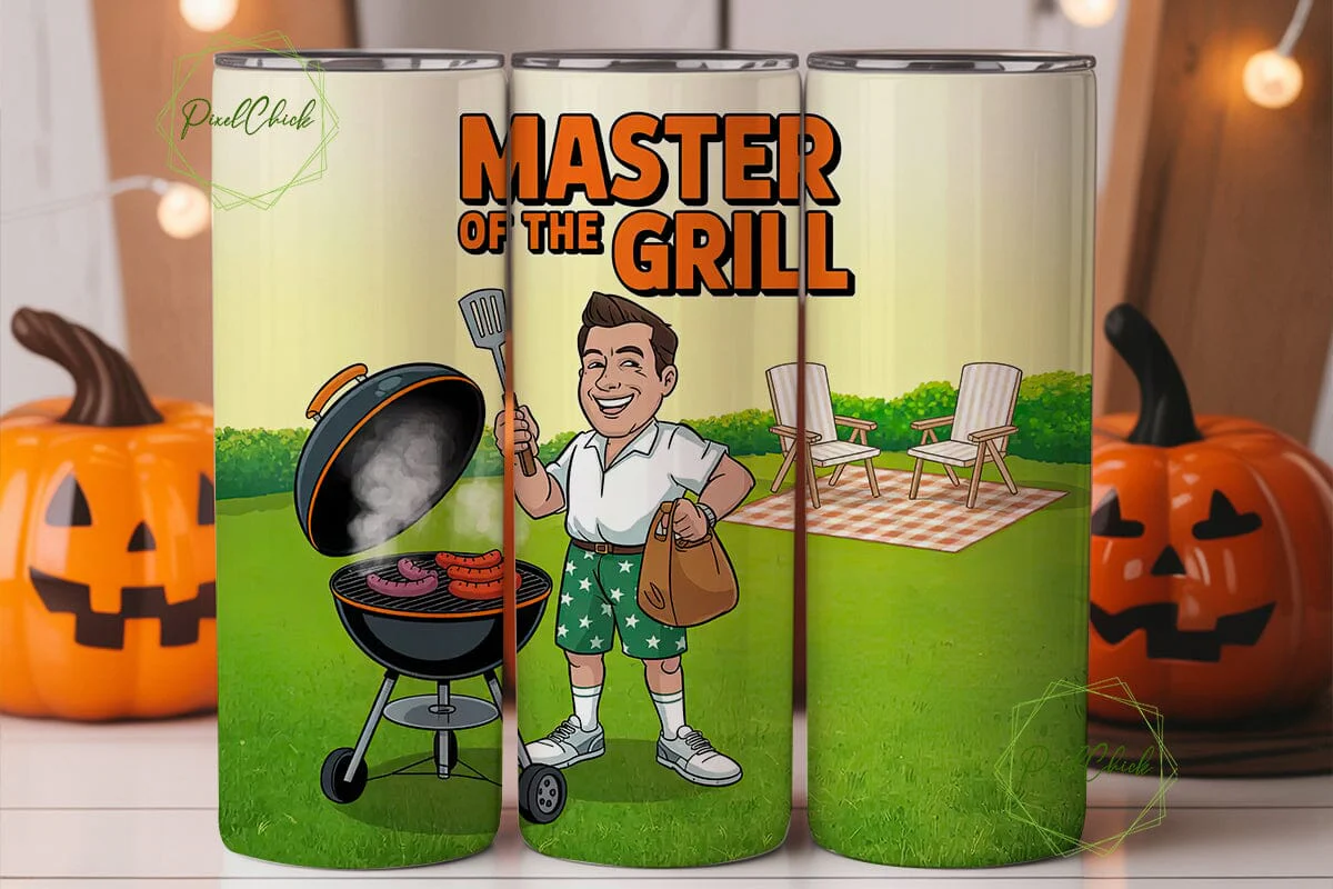Master of the Grill 20oz Tumbler Wrap - Image 2