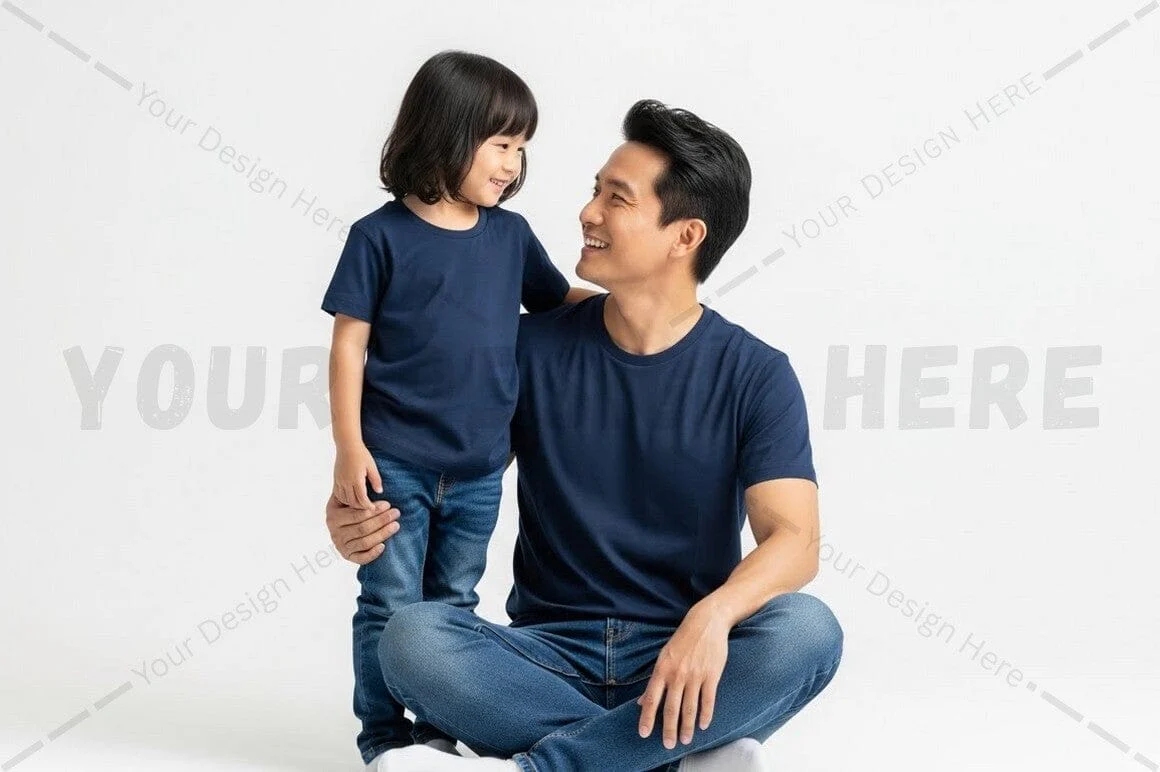 Matching family t-shirt set