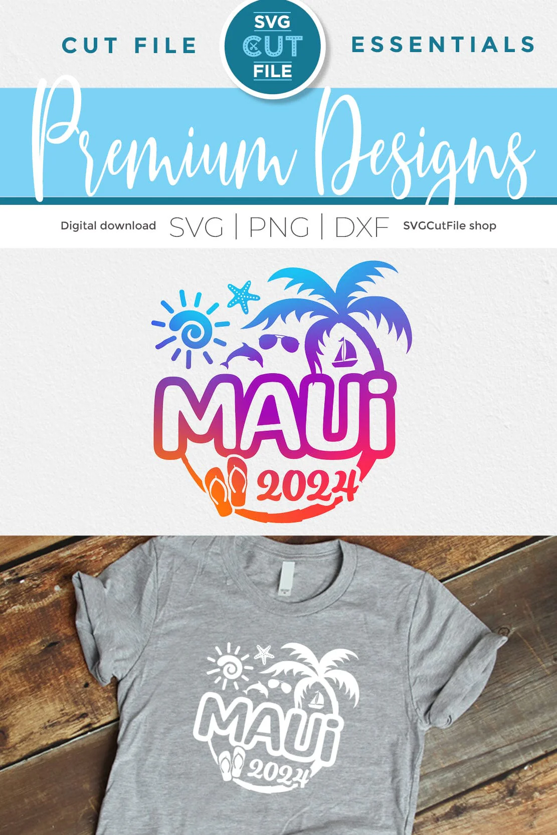 Maui Hawaii svg - 2024 Maui Hawaiian Vacation or Trip Design - Image 2