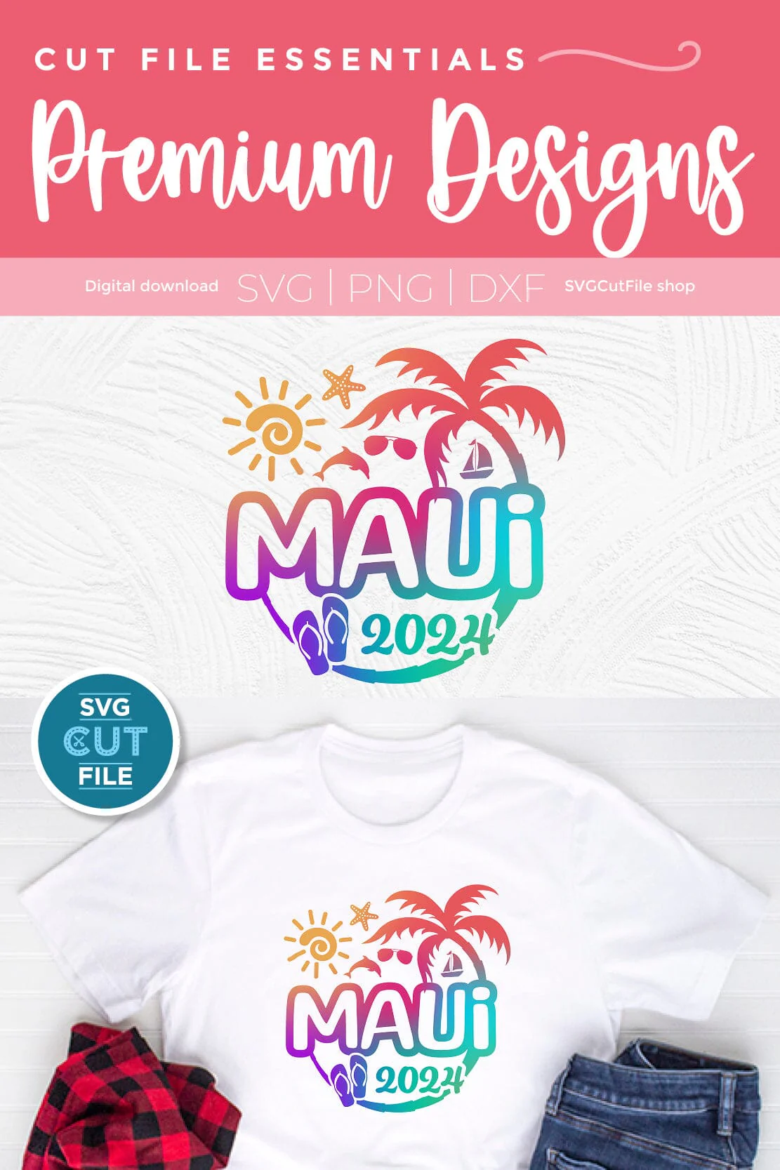 Maui Hawaii svg - 2024 Maui Hawaiian Vacation or Trip Design - Image 3