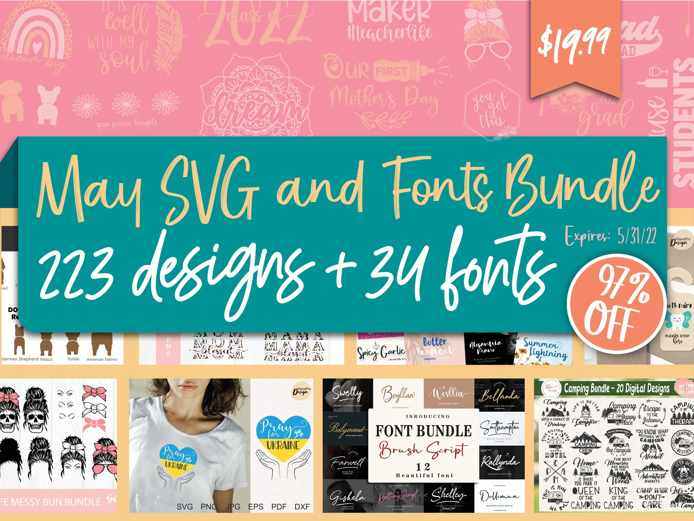 May Font and SVG Bundle
