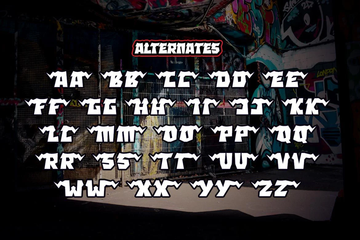 MENOR - Display Graffiti Style Font - Image 8